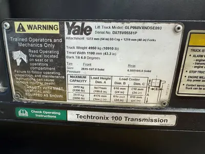 Used 2016 YALE GLP060VX Misc Forklifts Minnesota US | Birnstengel Equipment #1550176