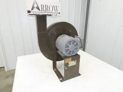 ILG 75-17 High Pressure Blower 1.5Hp Backward Incline IN 5" Out 3.5" Square