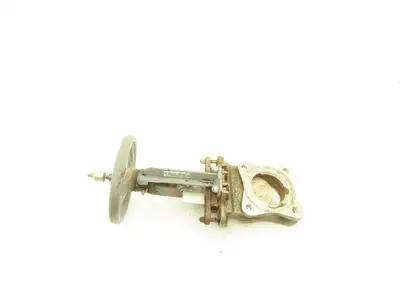Rovalve S17-A  3" Stainless Knife Gate Valve Lug Style Rubber Seat Rising Stem