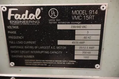 1997 FADAL 914 VMC 15RT CNC Milling | MD Equipment Services LLC (15)