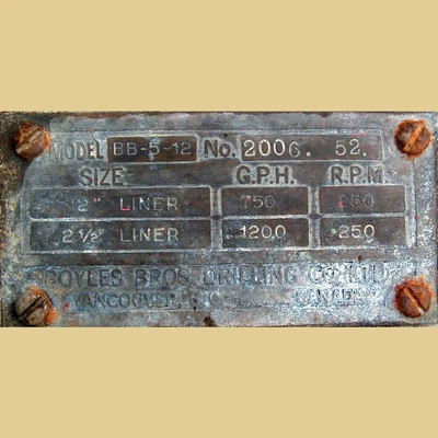 USED BOYLES BROS BB-5-12