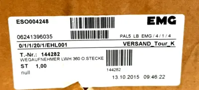 NEW NOVOTECHNIK LWH-0360 POTENTIOMETER WITH CLAMP MOUNTING LWH0360
