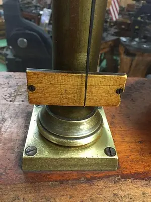 2899-385 Antique H. Kohlbusch Balance Beam Scale with Set of Weights Circa 1890