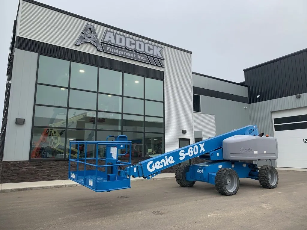 Used 2013 GENIE S-60 X TELESCOPIC BOOM LIFT Telescopic Boom Lifts Alberta CA | Adcock Equipment #1418153