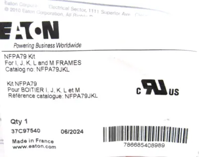 NEW EATON NFPA79JKL DOOR KIT