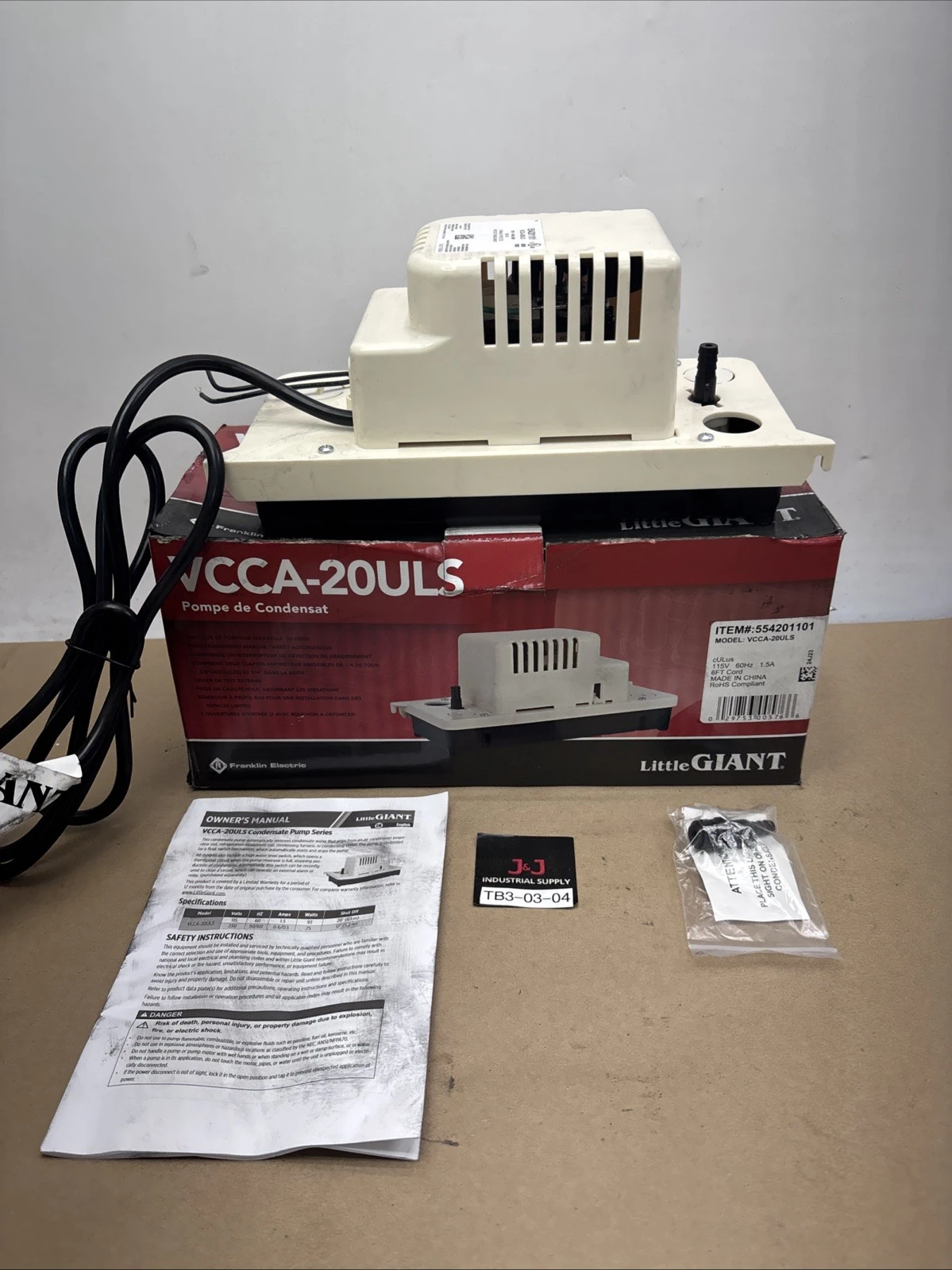 New | in-Stock Little Giant 554201101 Pumps Indiana US | J&J Industrial Supply #1550119