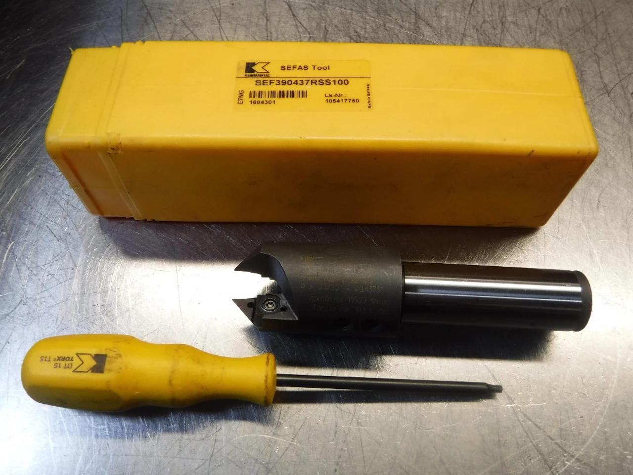 Kennametal 45Â° Indexable Chamfer and Countersink Drill SEF390437RSS100 (LOC267)