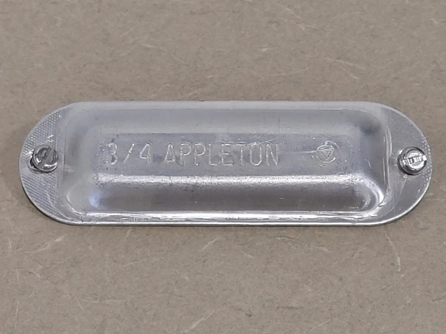 3/4" Stamped Aluminum Conduit Body Cover (Box of 30)