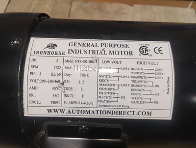 AUTOMATION DIRECT MTR-002-3BD18 Motors | ESS Industrial Equipment Sales (4)