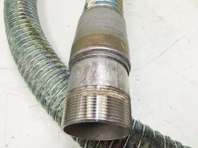 Willcox Flexible Chemical Transfer Hose 316 Stainless 2" NPT x 11' 6"L