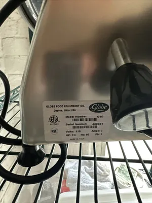 174-0041 Globe G10 10” Manual Gravity Feed Slicer