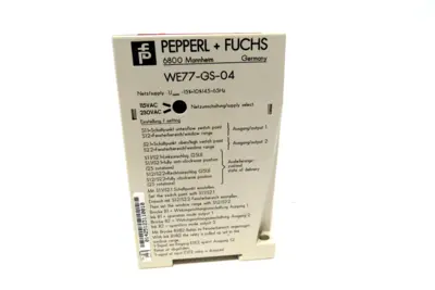 NEW PEPPERL & FUCHS WE 77-GS-04 TRIP AMPLIFIER WE77GS04