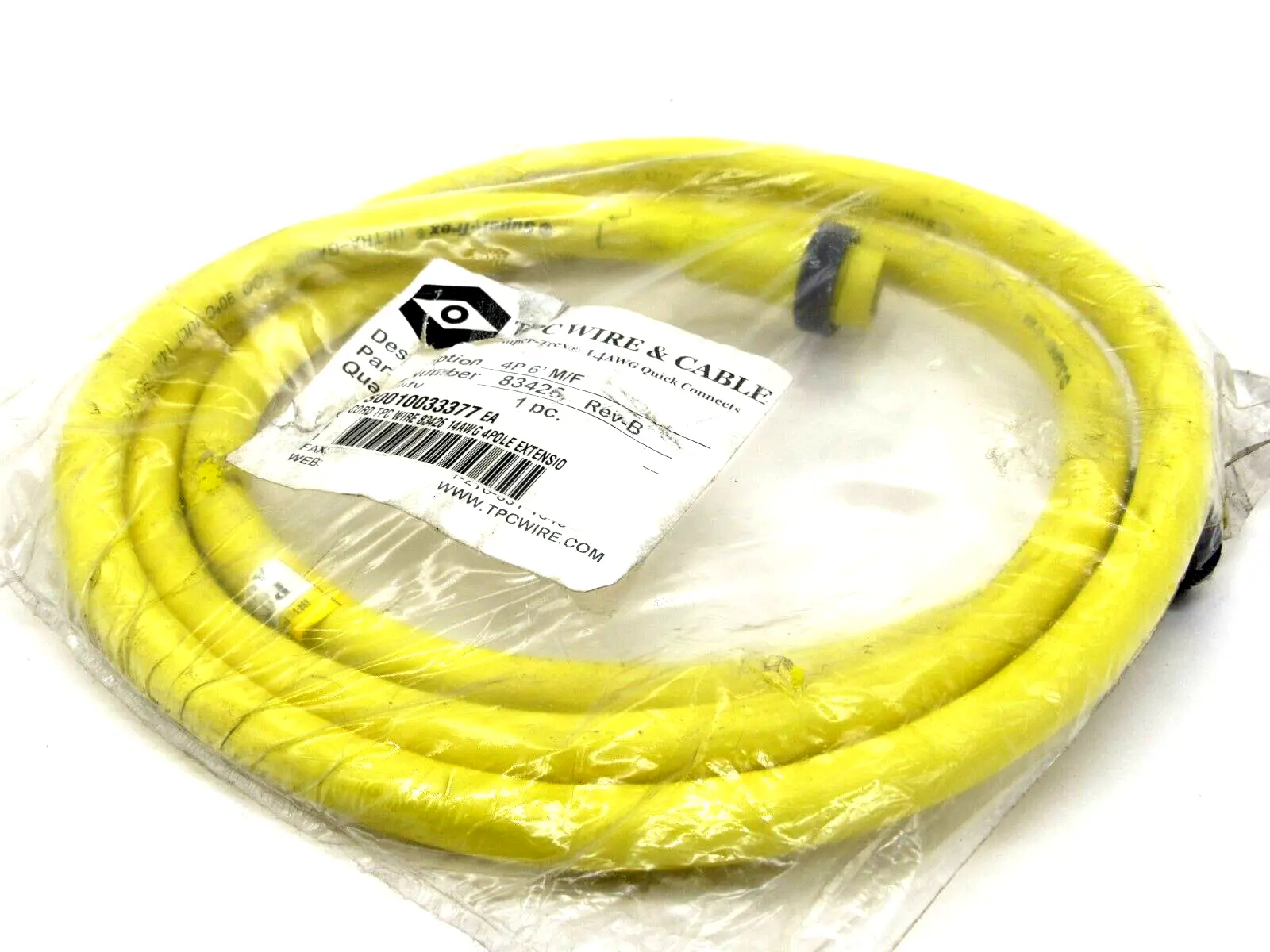 NEW TPC WIRE & CABLE 83426 REV B 4P 6 M/F