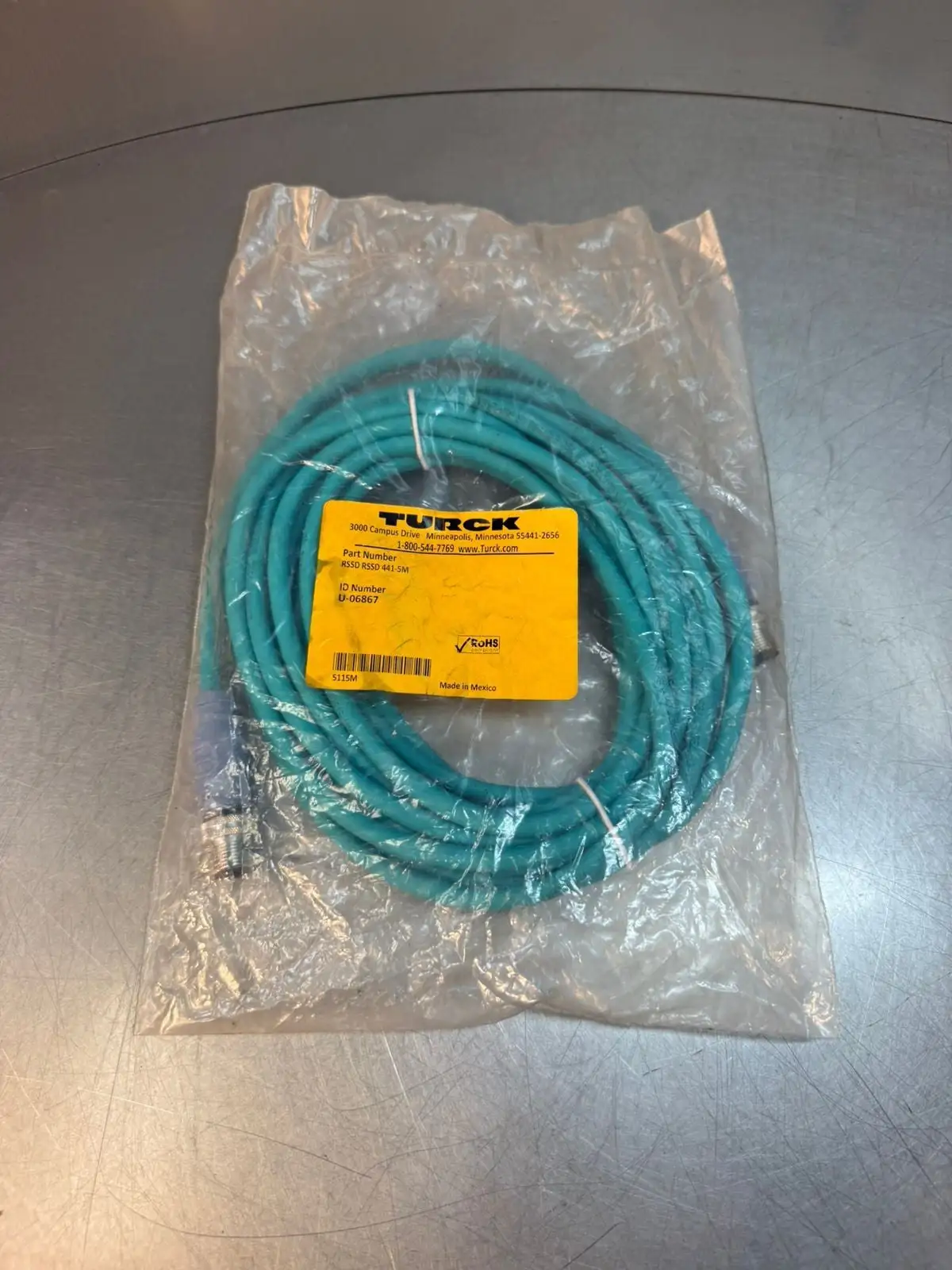 Turck RSSD RSSD 441-5M Double Ended Cordset Straight Male U06867 (3.1.3)