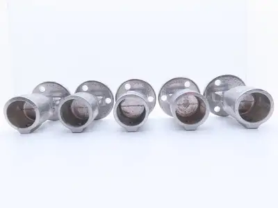 Hollaender 41-7 1-1/4 Speed-Rail Adjustable Flange Wall Mt 1-1/4" Pipe Lot of 5