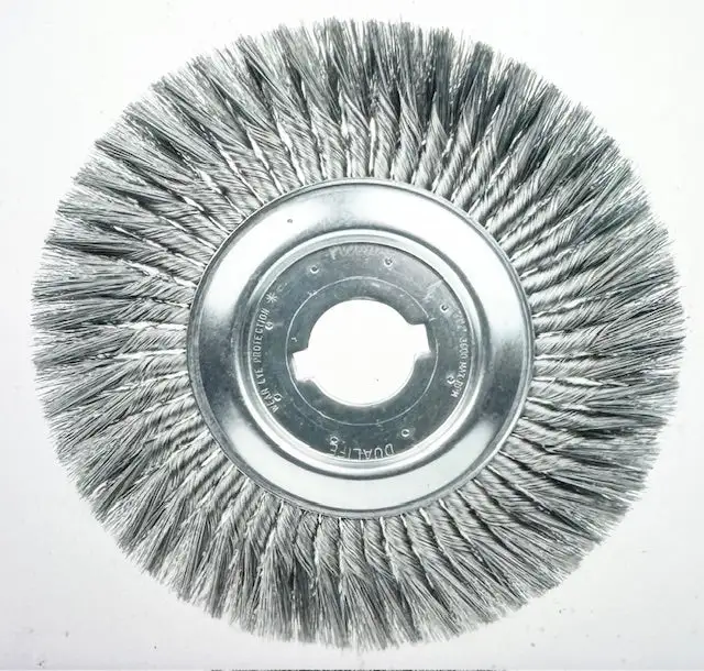 Weiler 12" Standard Twist Knot Wire Wheel, .014" Steel Fill, 2" Arbor Hole USA