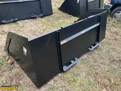 New Tomahawk 78” snow/mulch skid steer bucket, welded on high carbon cutting edge, skid steer...