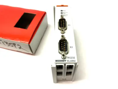 New | in-Stock BECKHOFF ETHERCAT RS232 INTERFACE MODULE 2-PORT PLC Ethernet Equipment | Maverick Industrial Sales #1112142