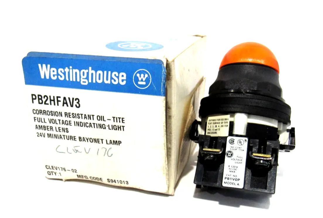 NEW WESTINGHOUSE PB2HFAV3 INDICATING LIGHT