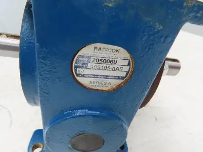 Radicon Reducer 5:1 Toshiba Gearmotor 2Hp 230/460V 3PH 346 RPM Dual Shaft 145TC