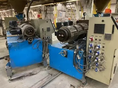 92 mm Jinhu Twin Screw Extruder for PE