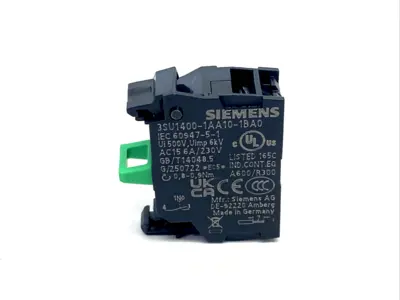 New | in-Stock Siemens 3SU1400-1AA10-1BA0 Contact Blocks Michigan US | Maverick Industrial Sales #1391386