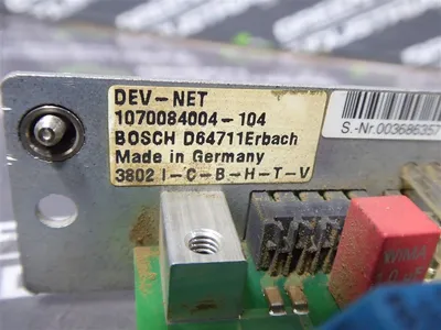 Bosch 1070084004-104 DeviceNet Power Supply Interface Card Used