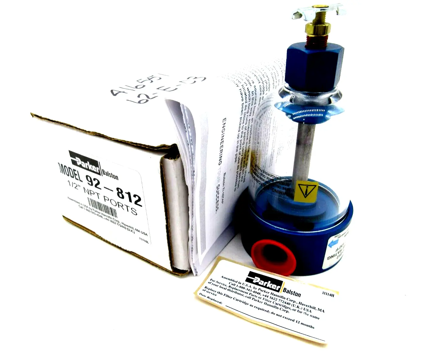 NEW PARKER 92-812 PNEUMATIC FILTER 92812