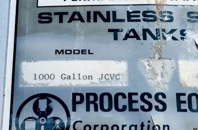 USED 1984 PERMA-SAN 1000 GALLON JCVC