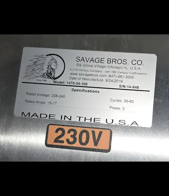 USED SAVAGE BROTHERS 450-LB PANNER TANK & PUMP.
