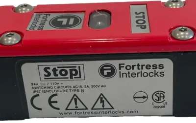 NEW FORTRESS INTERLOCKS ATHSTOP024EMP5P SAFETY GATE SWITCH