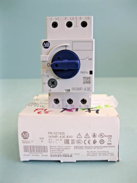 New | in-Stock Allen-Bradley 140MP-A3E-B40 Automation Control (HMI) New Hampshire US | Bitter End Trading #1128288