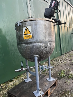 225L S/S Hemispherical Clamp on Stirrer Mixing Pan