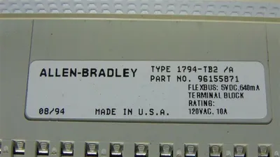 Allen Bradley 1794-TB2/A Flex I/O Terminal Base Used