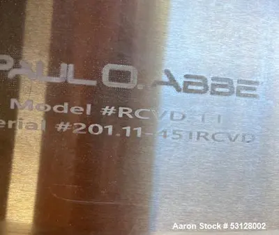 Used PAUL O ABBE RCVD-1.1 Dryers Illinois US | Aaron Equipment #84859