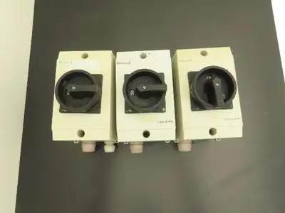 Moeller CI-K2X-145-M-NA Enclosure Switch 32A 600vAC 3Ph Lot of 3