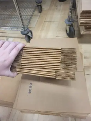 Assorted ULINE Corrugated Cardboard Boxes in 4 Sizes