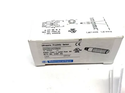 New | in-Stock Telemecanique Ultrasonic Sensor, Discrete, 12 mm Barrel, 12-24 VDC Proximity Sensors Michigan US | Maverick Industrial Sales #1396099