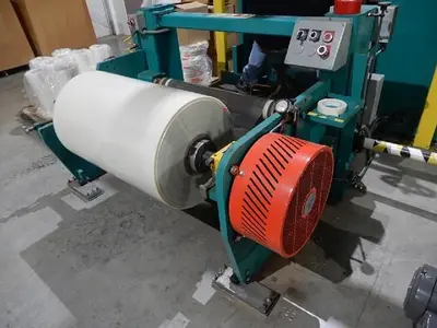 30" WIDE DUSENBERY 635 DUPLEX SLITTER REWINDER 1" SLITS