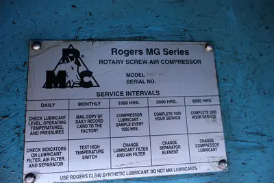2000 Rogers Machinery Company MG20 Air Compressors | MD Equipment Services LLC (12)