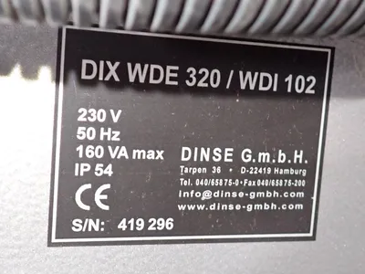 Used DINSE DIX WDE 320/WDI 102 Welding Machinery (Other) Ohio US | HGR 24 #756786
