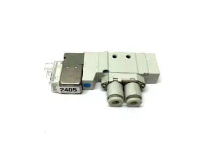 SMC SY3120-5LOZ-C6 5-Port 2-Position Solenoid Valve Plastic Tube Fittings - Used