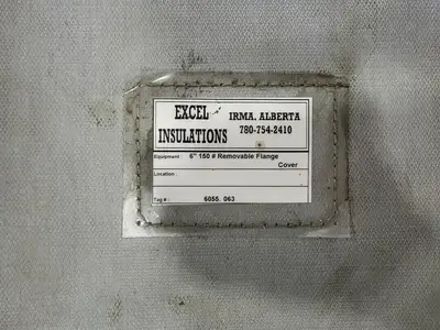 6" Class 150 Removable Flange Insulation Blanket
