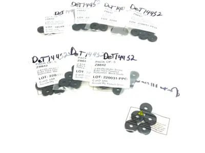 NEW ACCURATE MFG. EXTRA THICK FINISHED FLAT WASHER LOT OF 8PKGS, 40 WASHERS