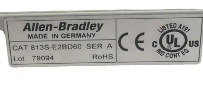 USED A / B 813S-E2BD60 PHASE MONITOR SER. A 115V 50/60HZ