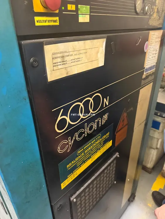 Used 1995 CYKLON AIR 6000N KOMPRESOR Rotary Screw & Sliding Vane Air Compressors SK | F.M.T. Group s.r.o. #1253140
