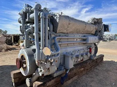 CAT G3608 / Ariel Model JGC-4 Two Stage Compressor - Cylinder Sizes 14.125" x 14.125" x 8.375" x 8.375" Less Engine