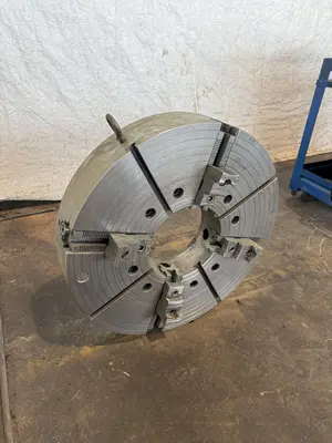 36" 4-JAW (12" THRU HOLE) HOLLOW SPINDLE LATHE CHUCK. STOCK # 1099825