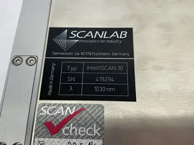 Used Scanlab Analog Position Detector Scan Head 30mm Aperture 1030nm Laser Accessories and Consumables Michigan US | Maverick Industrial Sales #1507986