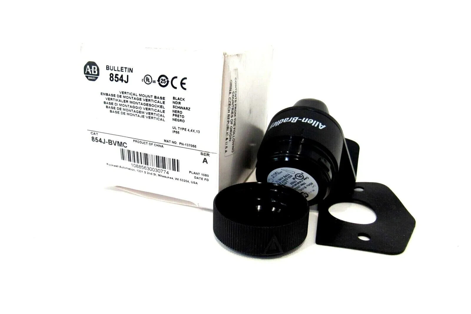 NEW ALLEN BRADLEY 854J-BVMC STACK LIGHT MOUNTING BASE SER.A 854JBVMC